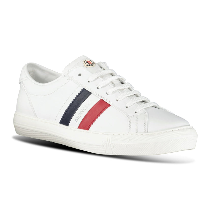 Moncler Monaco Leather Trainers White - Boinclo - Outlet Sale Under Retail
