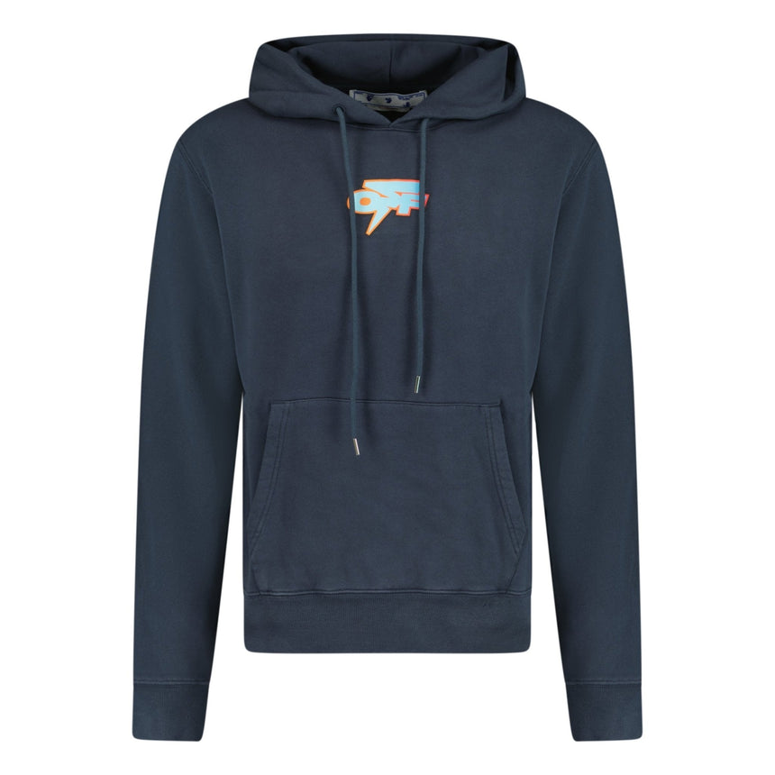 OFF-WHITE Degrade Thunder Slim Hoodie 'Outer Space' Navy - Boinclo ltd - Outlet Sale Under Retail