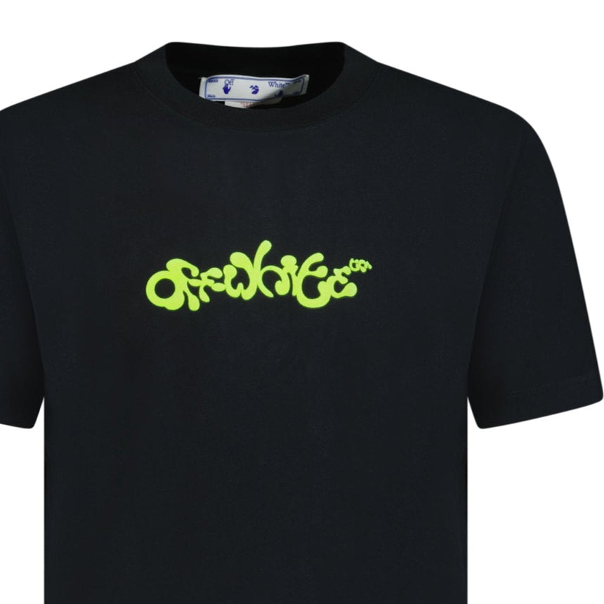 T-Shirt mit entgegengesetzten Pfeilen Schwarz