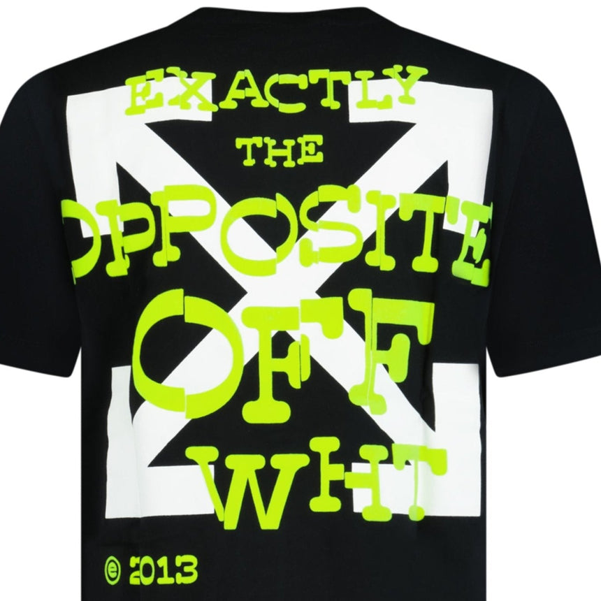 T-Shirt mit entgegengesetzten Pfeilen Schwarz