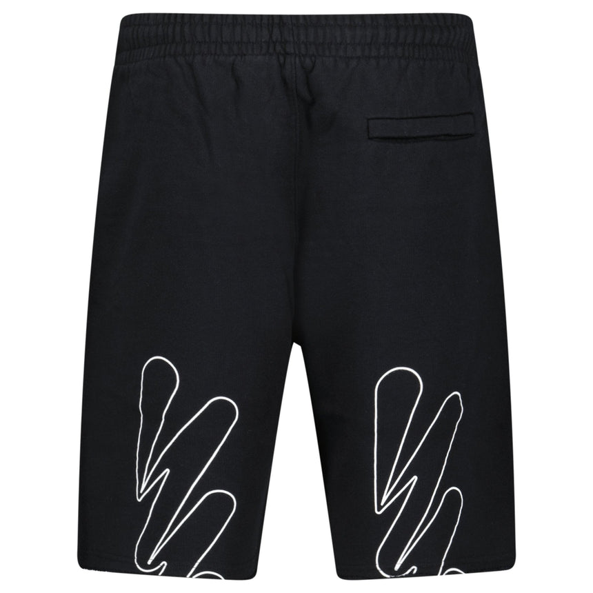 Off - White Wave Cotton Sweat Shorts Black - Boinclo - Outlet Sale Under Retail