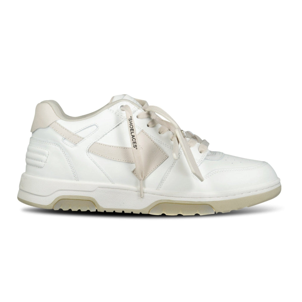 Off-White Out Of Office Calf Leather Trainer White & Beige - Boinclo ltd