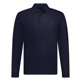 'Gateforth' Polo-Shirt Navy Long Sleeve