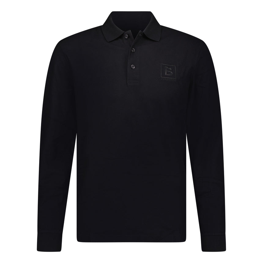 'Gateforth' Polo-Shirt Long Sleeve Black