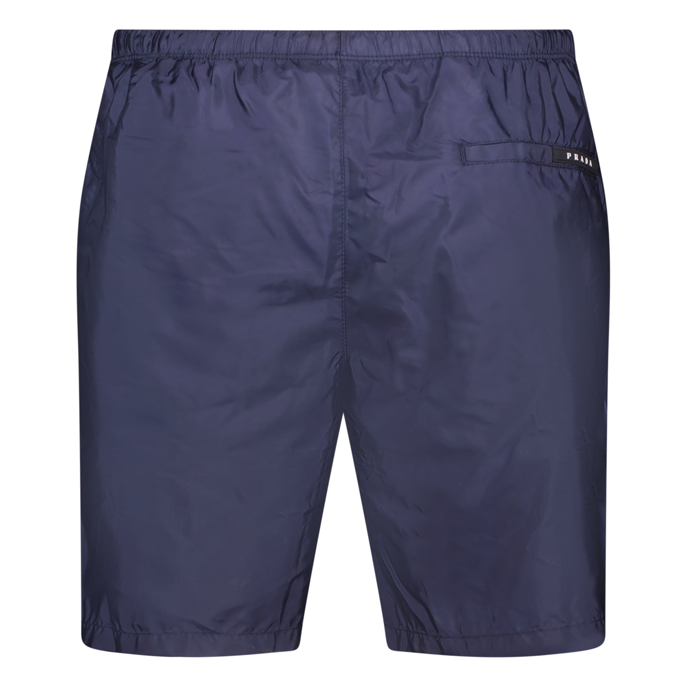 Color variation of Black Rubber Logo Swim Shorts Navy