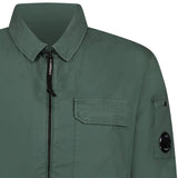 Zip 'Gabardine' Overshirt Dark Green