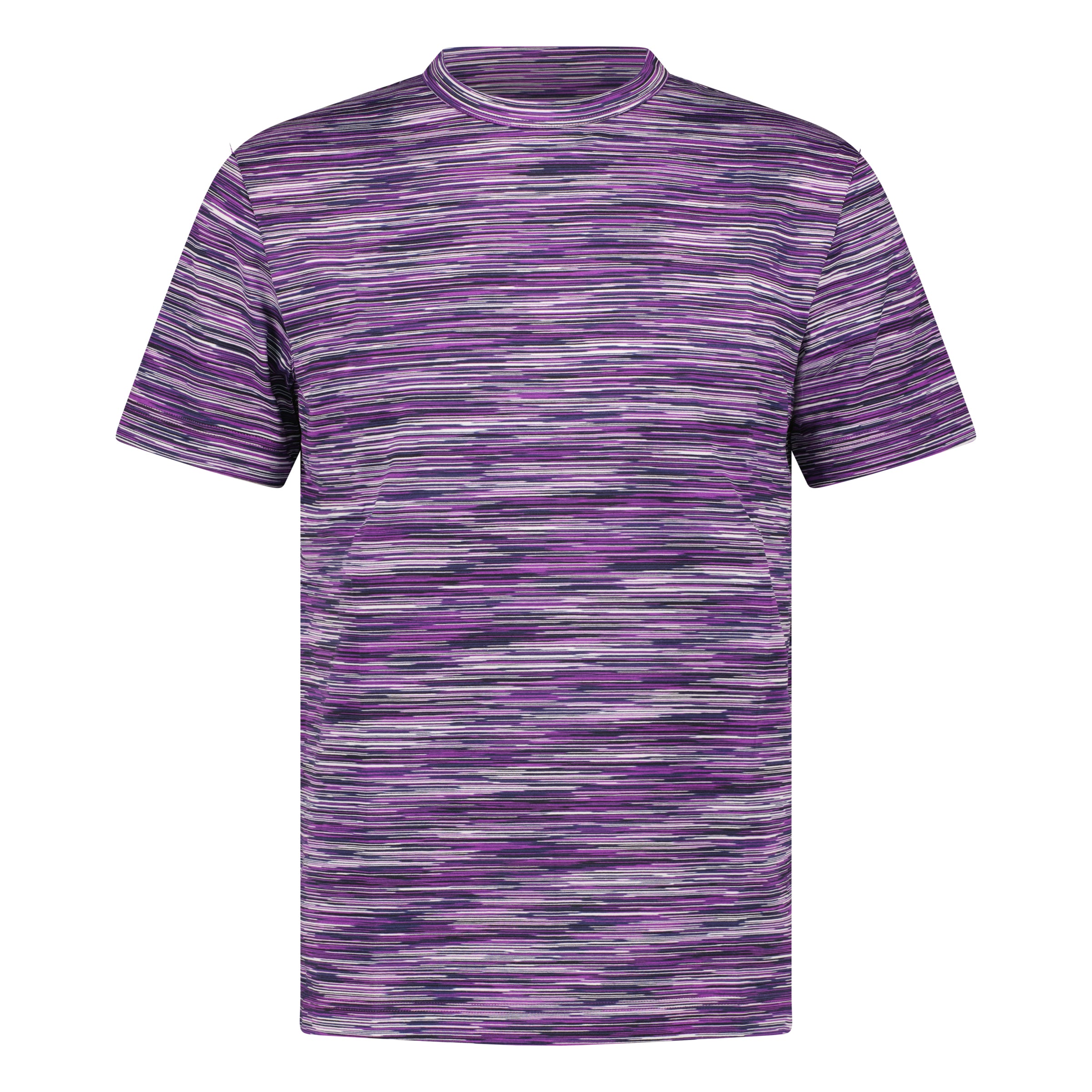 Color variation of Space Dye T-Shirt Purple