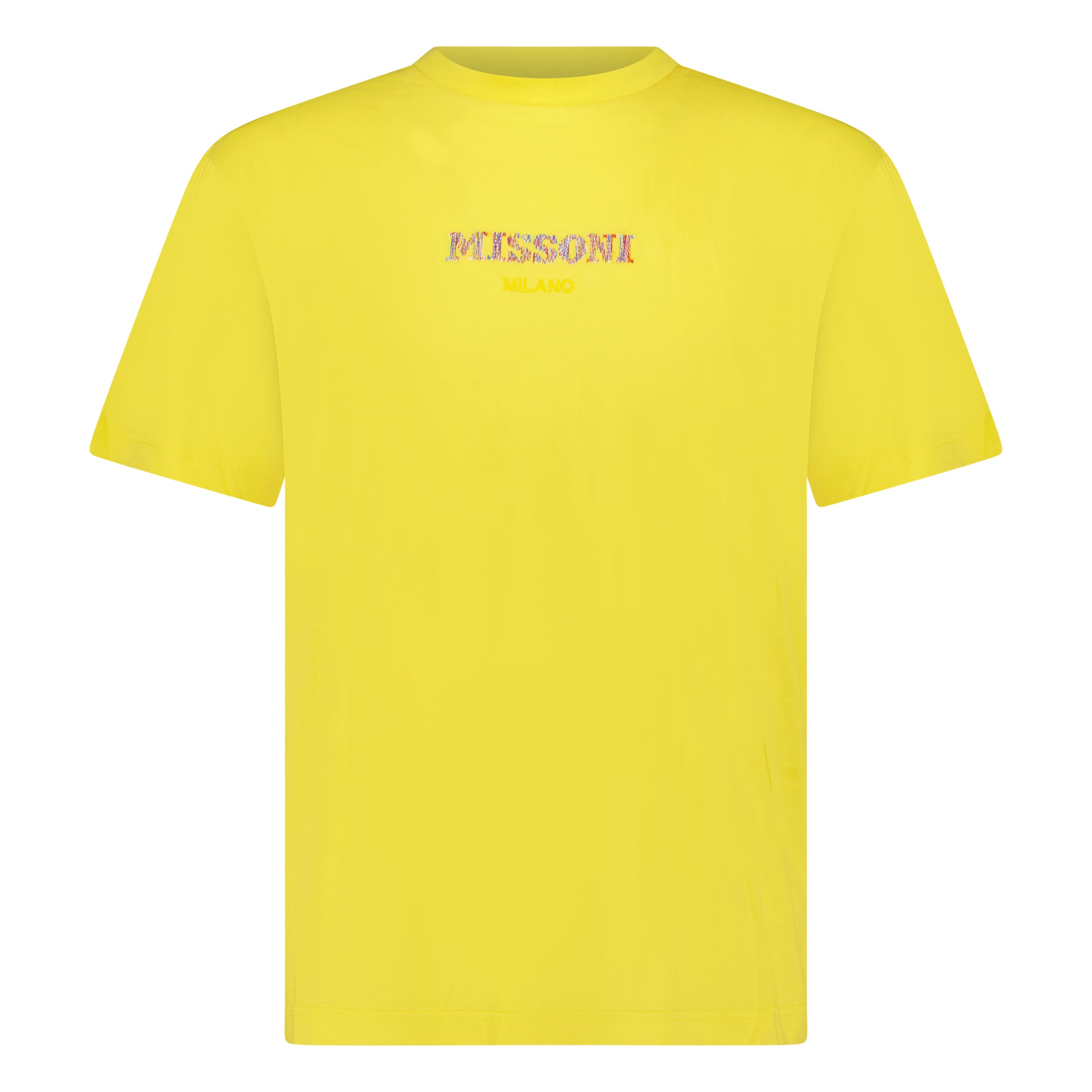 Color variation of Colour Embroidery Logo T-Shirt Yellow