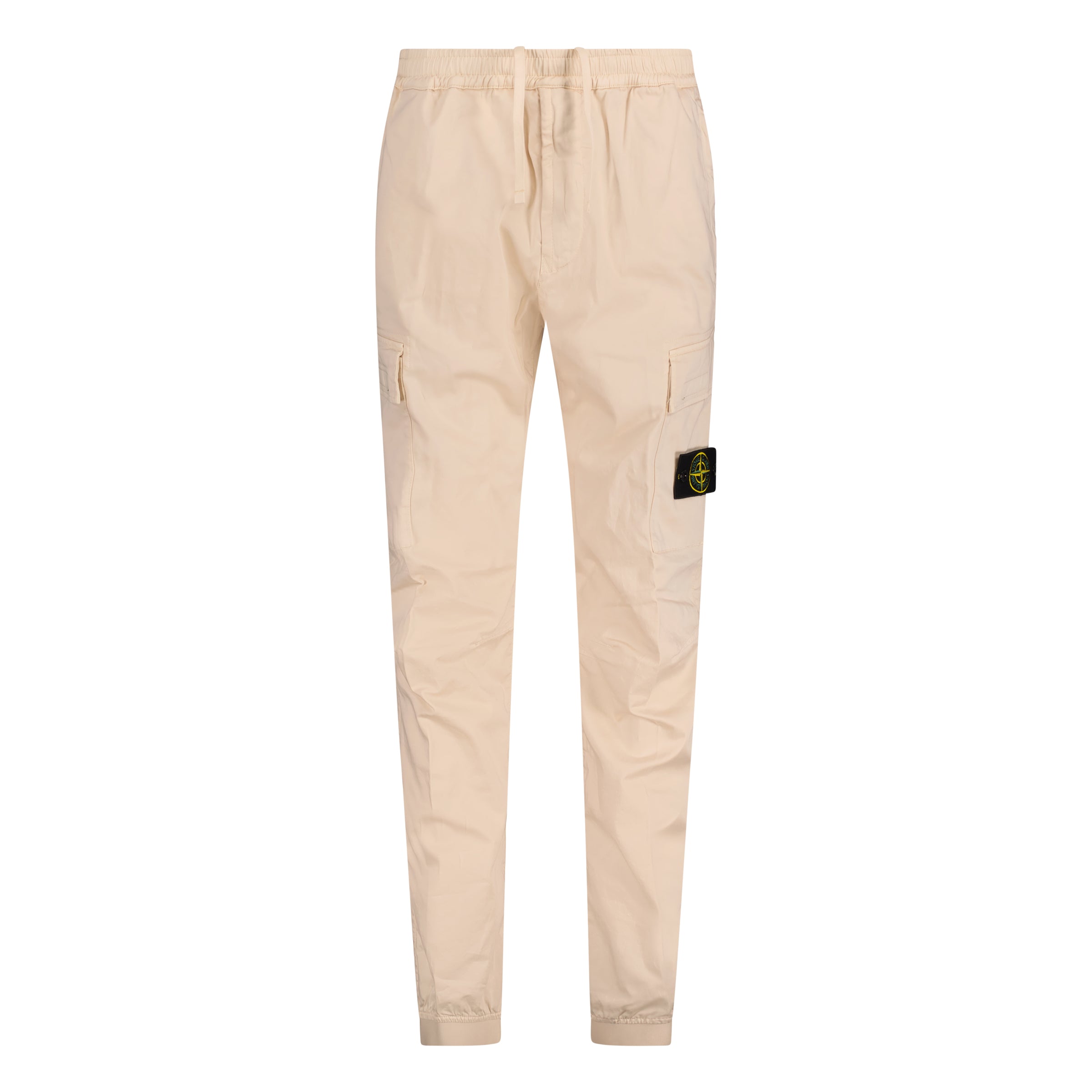 Color variation of Badge Cargo Cuffed Trousers Beige