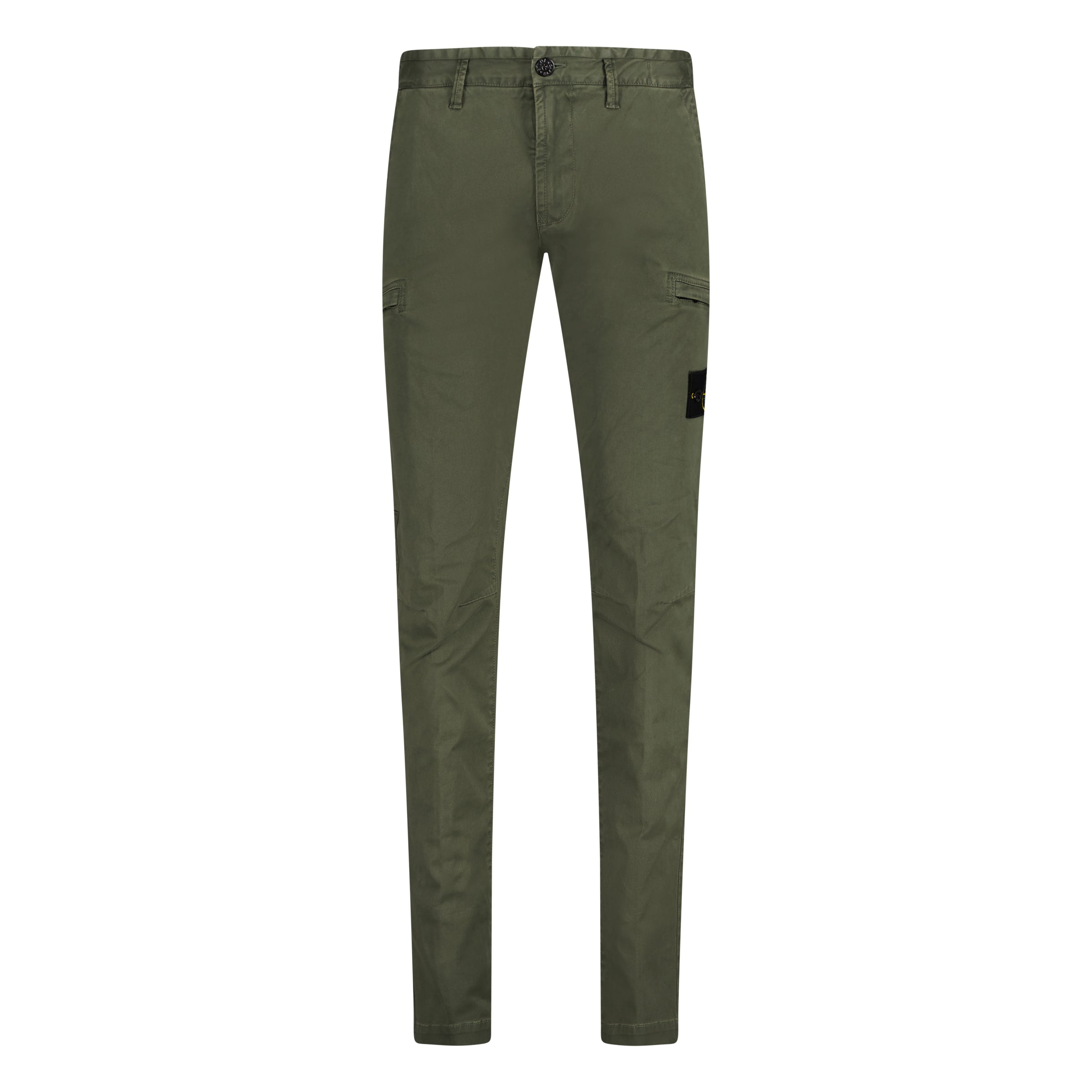 Color variation of Badge Cotton Cargo Trousers Green