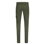 Badge Cotton Cargo Trousers Green