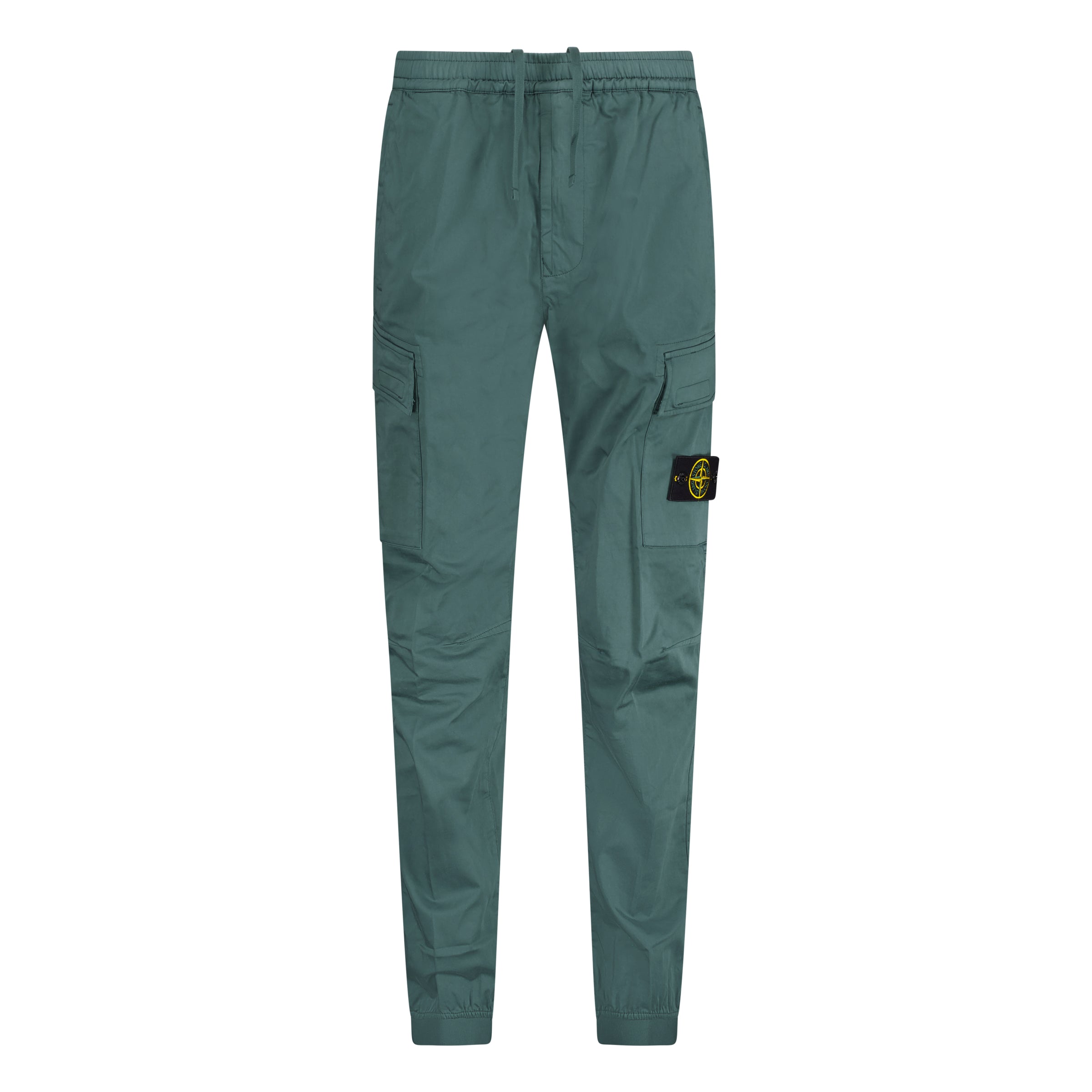 Color variation of Badge Cargo Cuffed Trousers Green