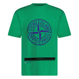 Compass Logo Print T-Shirt Green