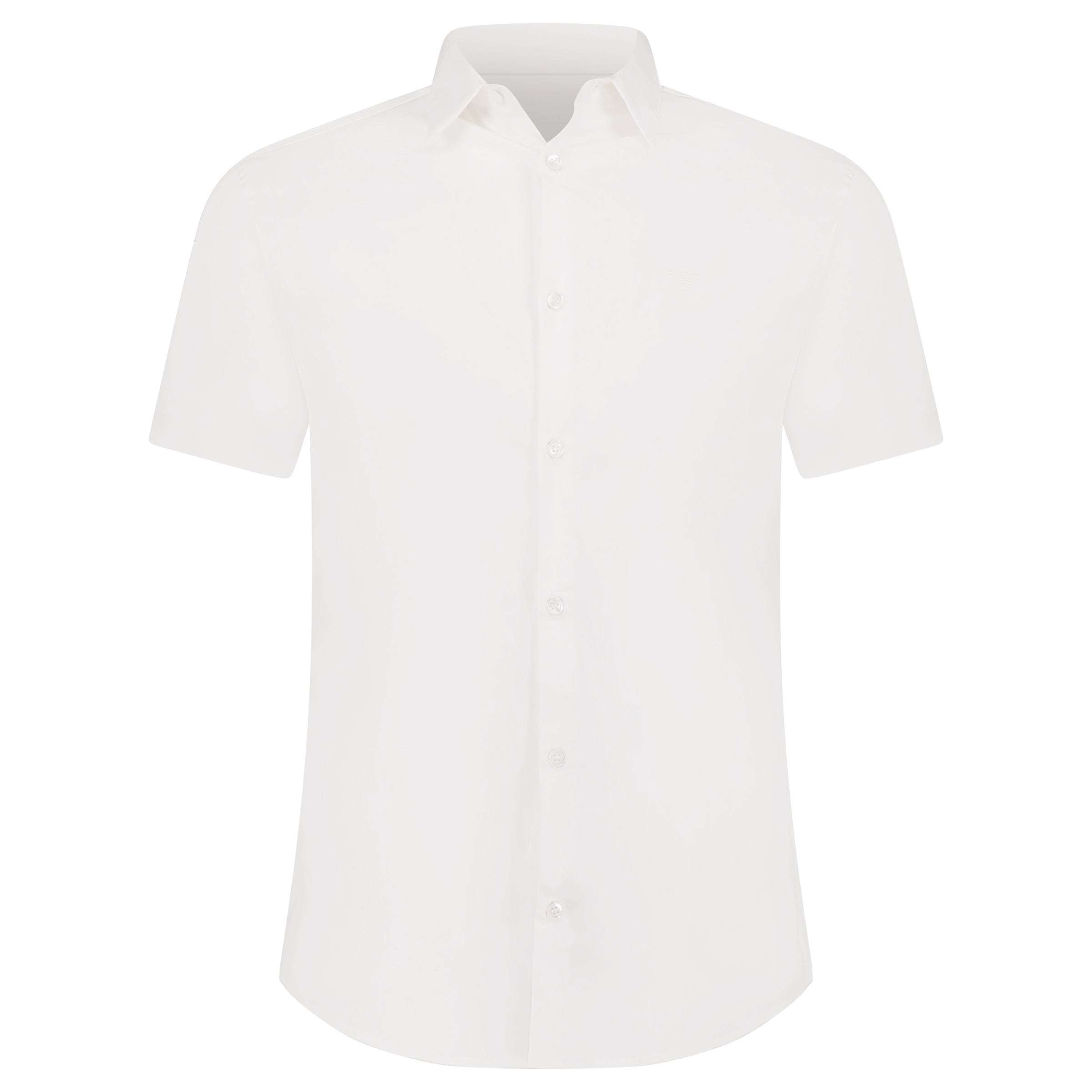 Color variation of Button-Up Short Sleeve Shirt White