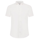 Button-Up Short Sleeve Shirt White