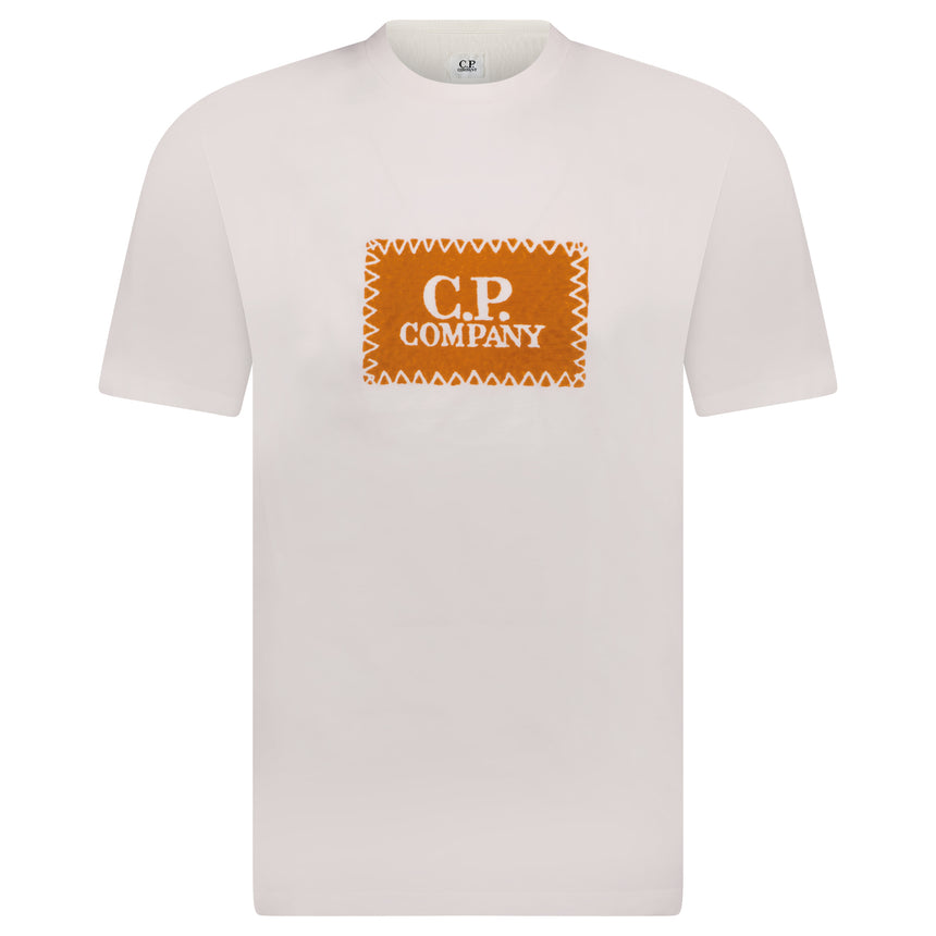 Stitch Logo Print T-Shirt White