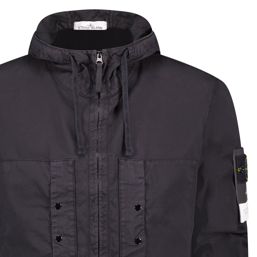 Stone Island Supima Cotton Twill Stretch Hooded Jacket