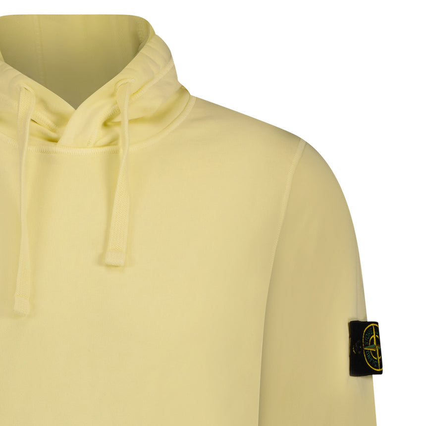 Badge Hooded Sweatshirt Light Yellow