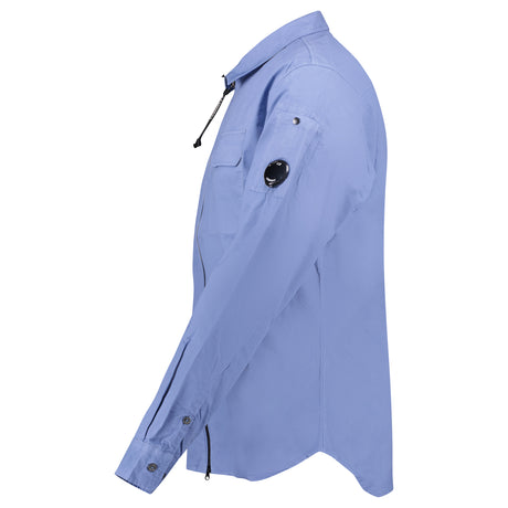 Lens Pocket Overshirt Blue