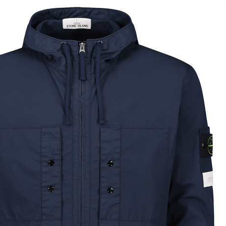 Stone Island Supima Cotton Twill Stretch Hooded Jacket