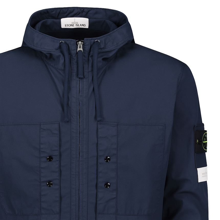 Stone Island Supima Cotton Twill Stretch Hooded Jacket