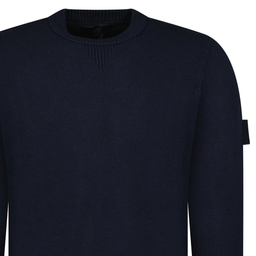 Thick Ghost Badge Jumper Navy