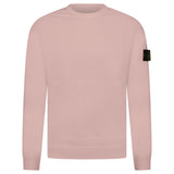 Badge Cotton Light Sweatshirt Pink