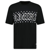 Amiri MA Paisley Logo T - Shirt Black & White - Boinclo ltd - Outlet Sale Under Retail