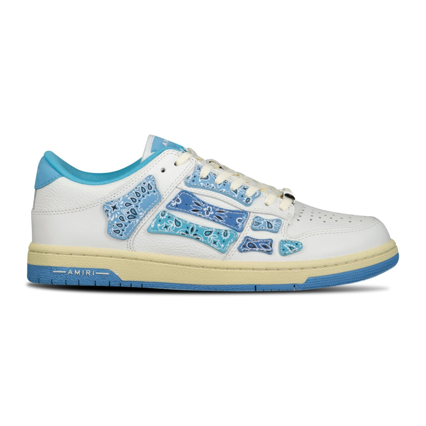 Amiri Skeleton Low Top Bandana Trainers Blue - Boinclo - Outlet Sale Under Retail