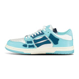 Amiri Skeleton Low Top Trainers Baby Slate Blue - Boinclo ltd - Outlet Sale Under Retail