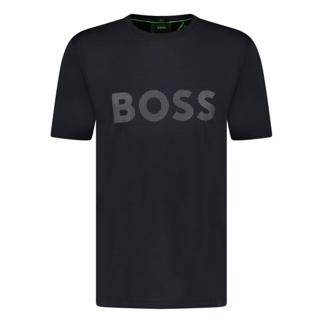 BOSS Active Logo - Print T - Shirt Black - Boinclo ltd - Outlet Sale Under Retail