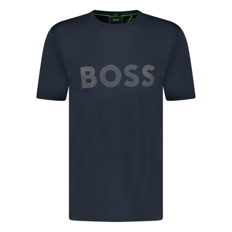 BOSS Active Logo - Print T - Shirt Navy - Boinclo ltd - Outlet Sale Under Retail