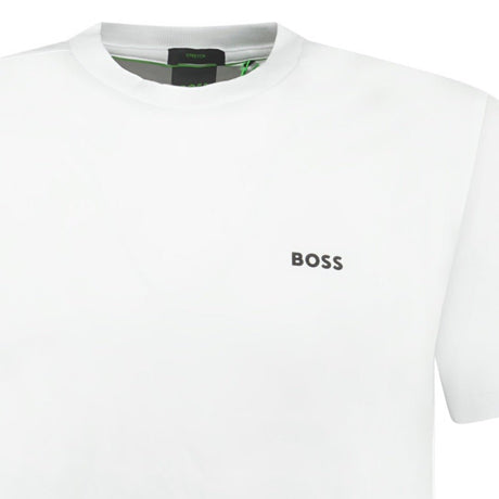 BOSS Active Logo - Print T - Shirt White - Boinclo ltd - Outlet Sale Under Retail