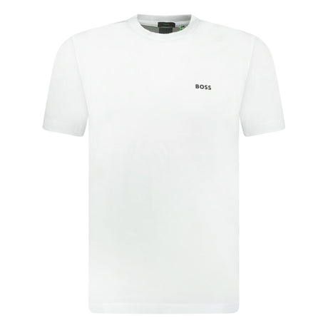 BOSS Active Logo - Print T - Shirt White - Boinclo ltd - Outlet Sale Under Retail