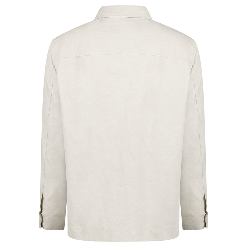 BOSS Corvin Button Up Overshirt White - Boinclo ltd - Outlet Sale Under Retail