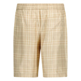 Burberry 'Bradeston' Silk Check Shorts Beige - Boinclo - Outlet Sale Under Retail