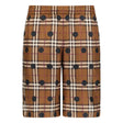 Burberry 'Bradeston' Silk Dark Birch Check Shorts Brown - Boinclo ltd - Outlet Sale Under Retail