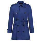 Burberry 'Brockham' Double Breasted Belted Trench Jacket Navy - Boinclo - Outlet Sale Under Retail