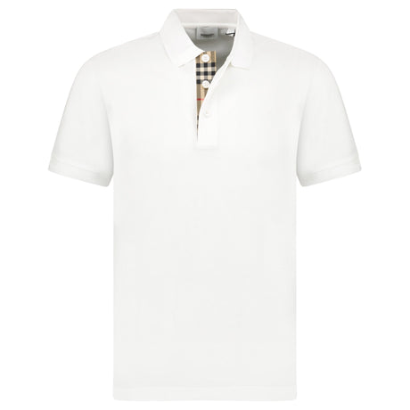 Burberry Burberry 'Eddie' TB Check Polo White - Boinclo - Outlet Sale Under Retail