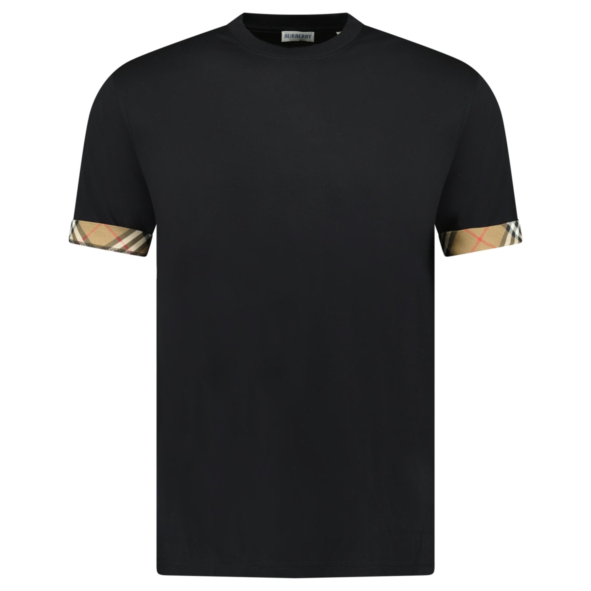 Burberry 'Ellison' Stripe Embroidery T-Shirt Black - Outlet