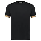 'Ellison' Organic Cotton Check Sleeve Black