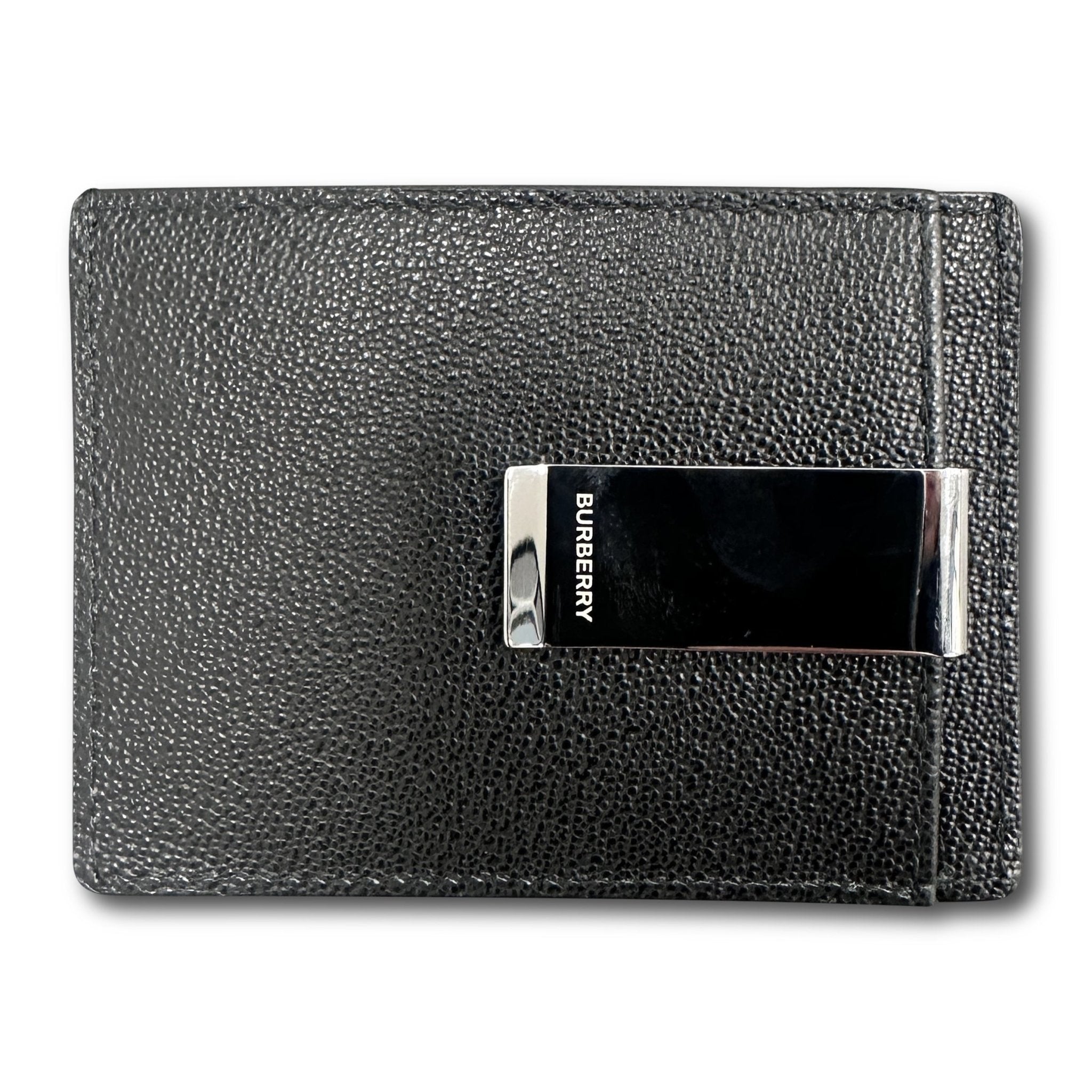 Color variation of 'Chase' Leather Card Holder With Money Clip Black