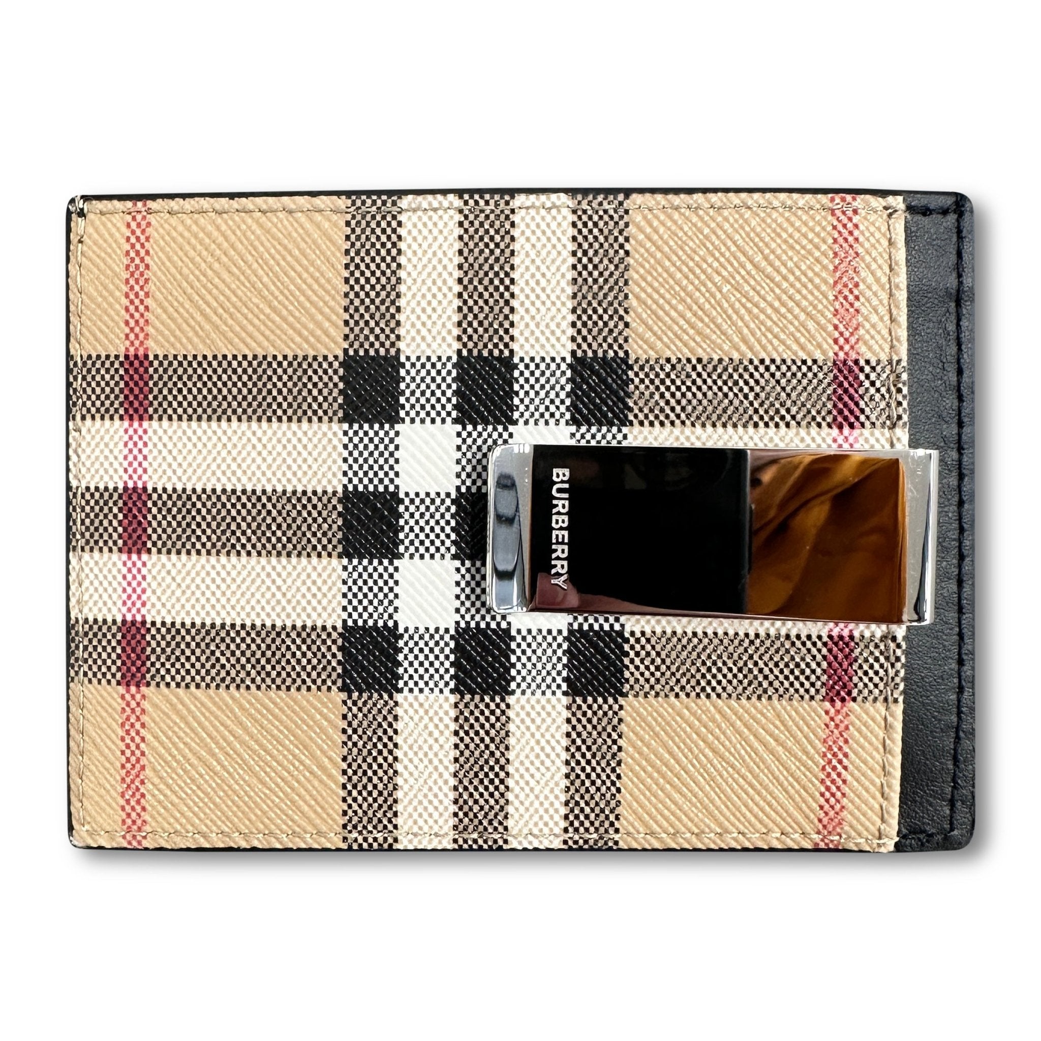 Color variation of 'Chase' Leather Classic Check Card Holder With Money Clip