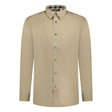 Burberry Classic Check Neck Cambridge Shirt Camel - Boinclo ltd - Outlet Sale Under Retail