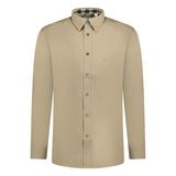 Burberry Classic Check Neck Cambridge Shirt Camel - Boinclo ltd - Outlet Sale Under Retail