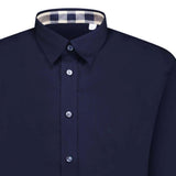 Burberry Classic Check Neck Cambridge Shirt Navy - Boinclo ltd - Outlet Sale Under Retail