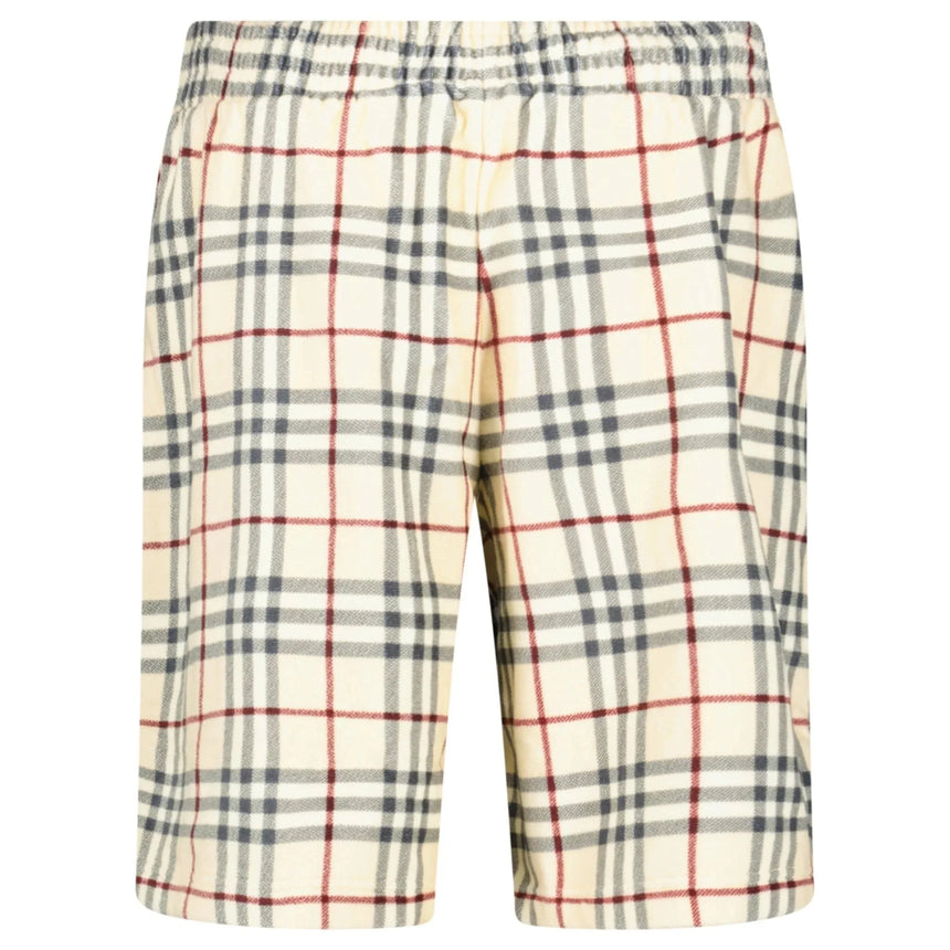 Burberry Debson' Towel Check Shorts Cream - Boinclo - Outlet Sale Under Retail