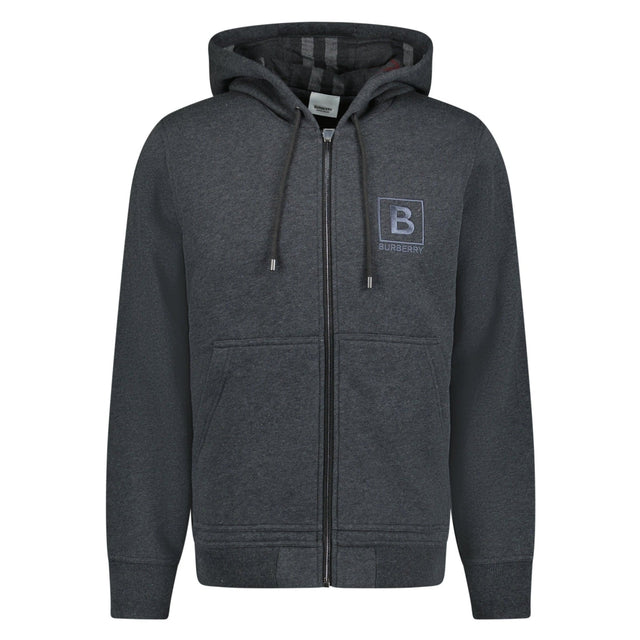 Burberry 'Fordson' Check Hoodie Sweatshirt Charcoal - Boinclo ltd - Outlet Sale Under Retail