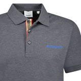 Burberry 'Hartford' Embroidery Logo Check Polo Grey - Boinclo - Outlet Sale Under Retail