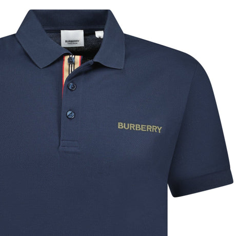 Burberry 'Hartford' Embroidery Logo Check Polo Navy - Boinclo - Outlet Sale Under Retail